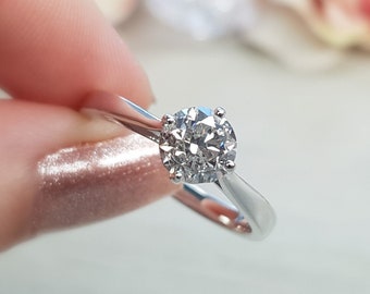 1.02 carat diamond solitaire engagement ring,14k gold ring,wedding ring,real diamond,/handmade jewelry,gift for her, christmas sale