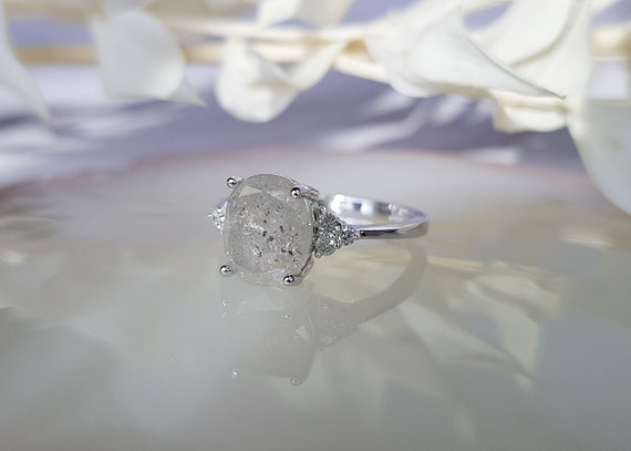 AMAZING diamond engagement ring,salt oval diamond… - image 9