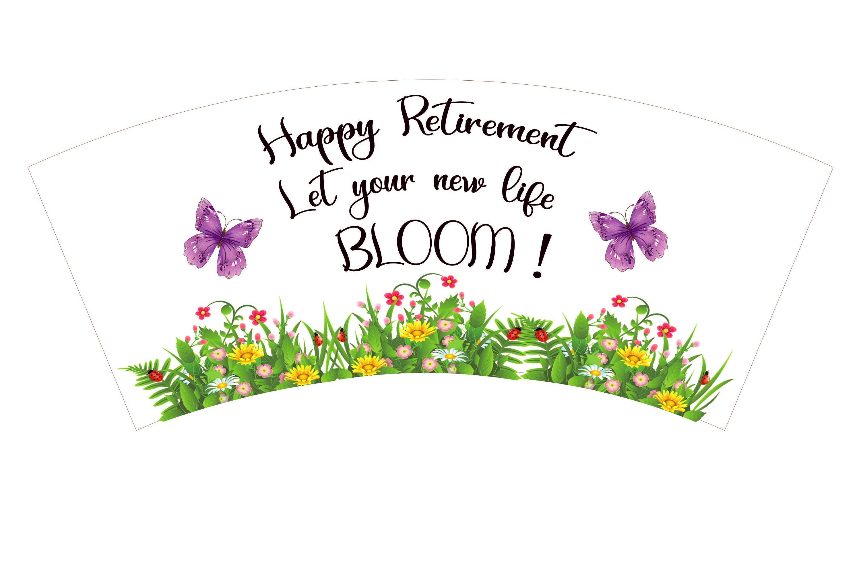 Retirement plant pot. planter Happy retired leaving gift. Etsy