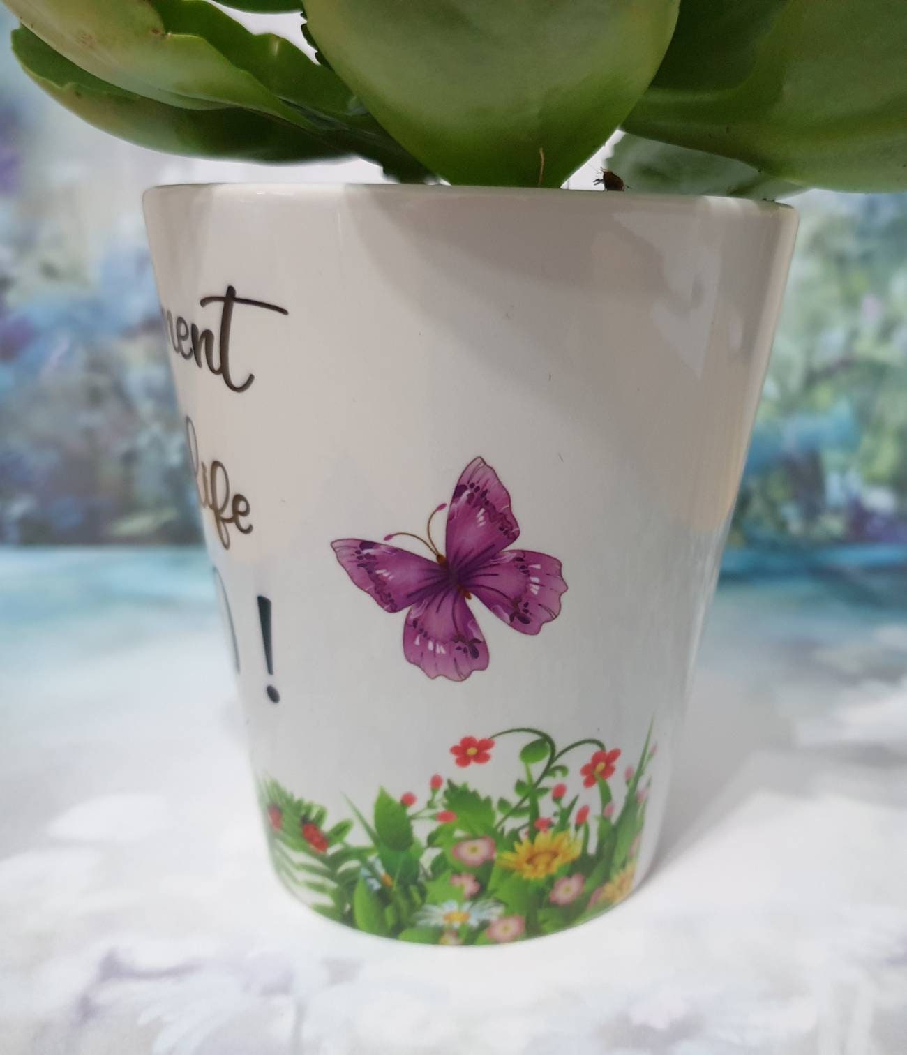 Retirement plant pot. planter Happy retired leaving gift. Etsy