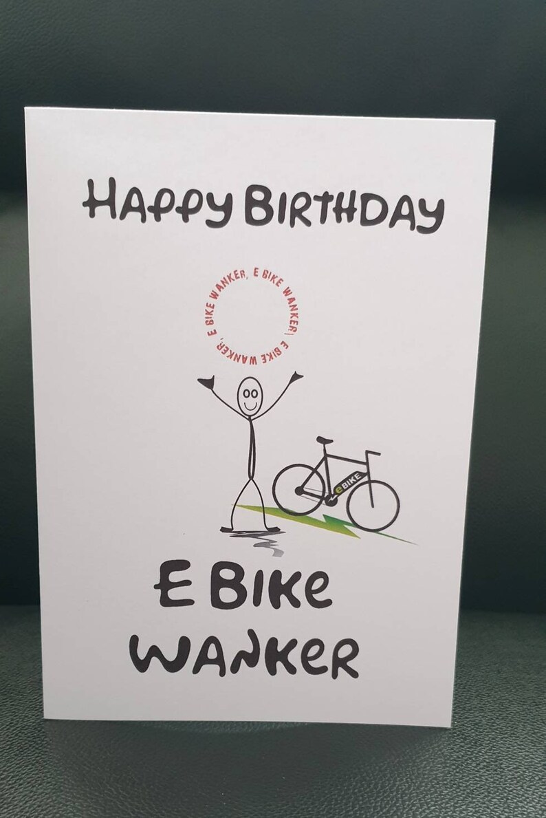 Joyeux Anniversaire E Branleur De Velo Velo Electrique Un De Etsy