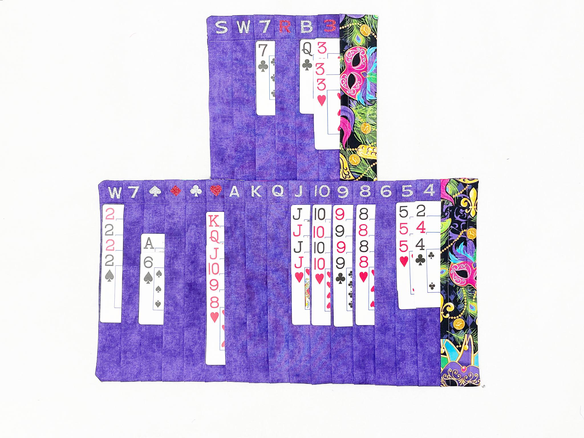 Mardi Gras - Samba Card Organizer Mats: Purple Grape Mardi Gras