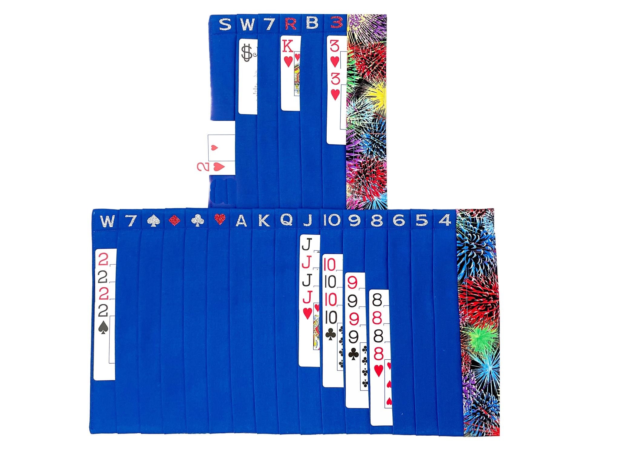 FIREWORKS - Royal Blue - Samba Card Organizer Mats Keep Cards Neat