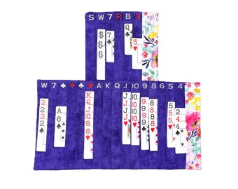 Grape Lilac - Samba Card Organizer Mats: Purple Mottled Garden Design