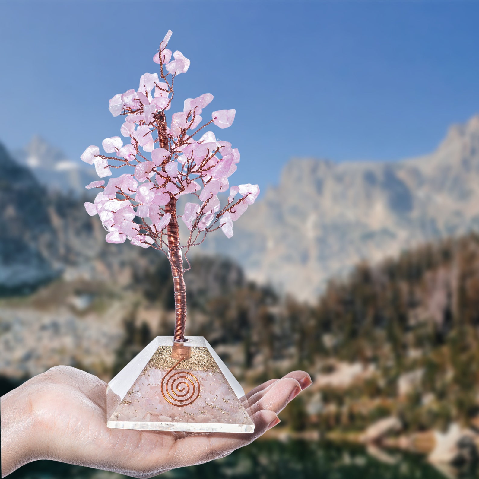rose quartz wish tree rose quartz wish tree