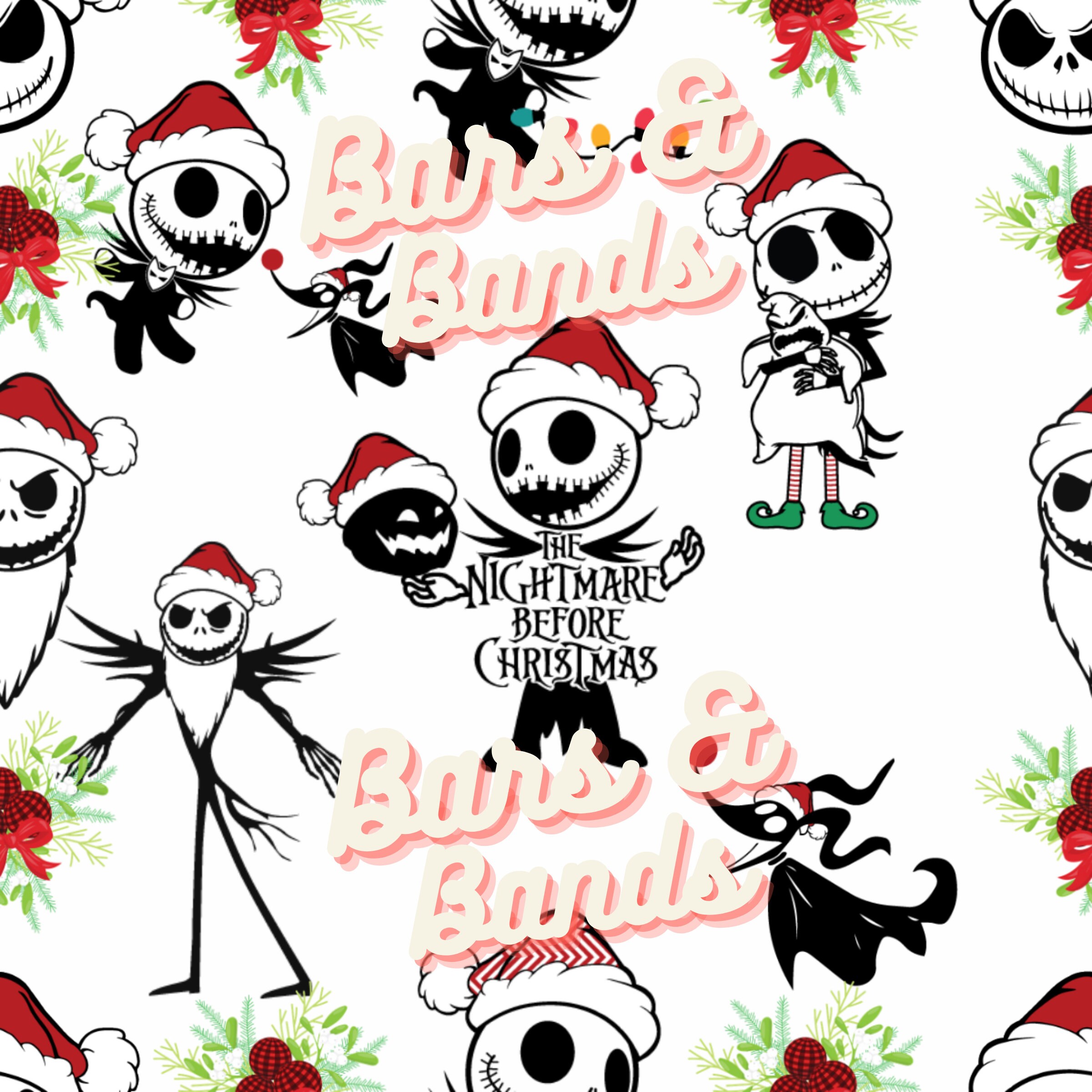 Nightmare before Christmas Download Seamless Pattern File for Etsy