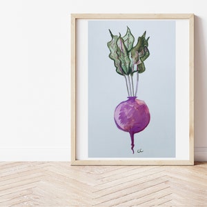 Beet Painting | beet Watercolor | Root Vegetable abstract | vegetable art painting | watercolor beet | beat still life