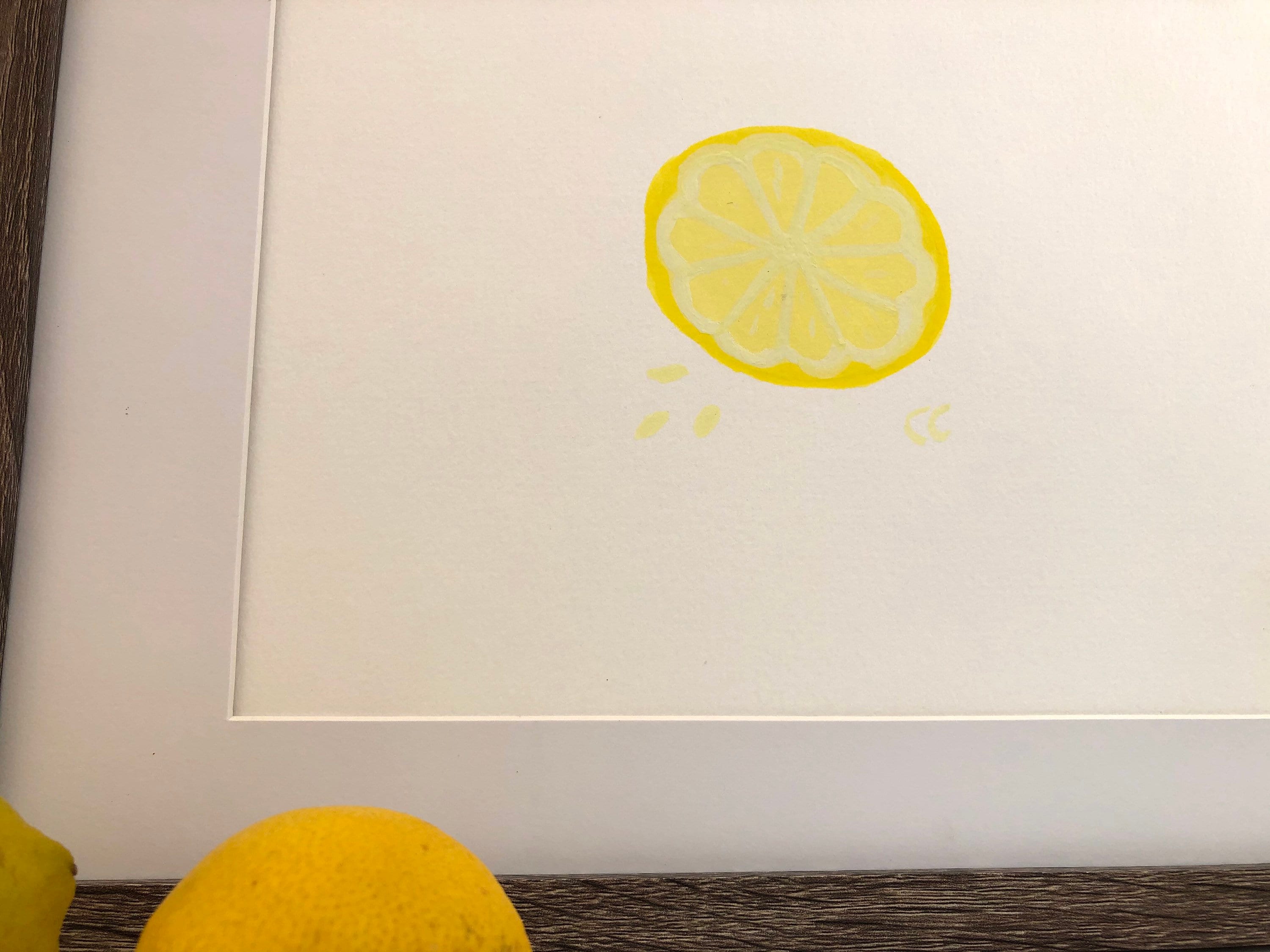 水彩画　limone Amazon.com: Whaline 12 Sheets Capri Lemon Wall Stickers Blue