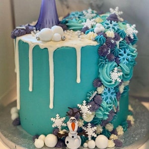 28-30 Edible Sugar Fondant Snowflakes Birthday Cake Cupcake Decorations Christmas Toppers Baby Shower Baking image 4