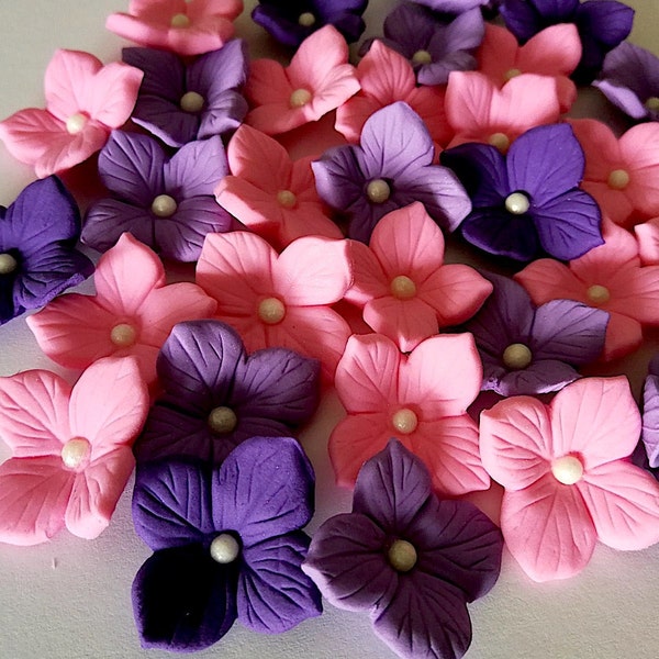 Fondant Hydrangea Etsy