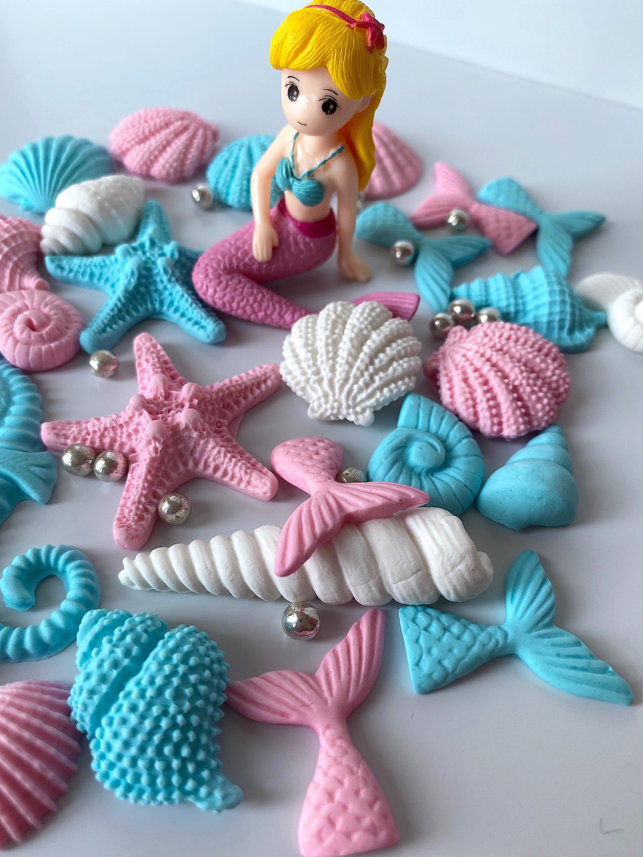 mermaid cake topper edible