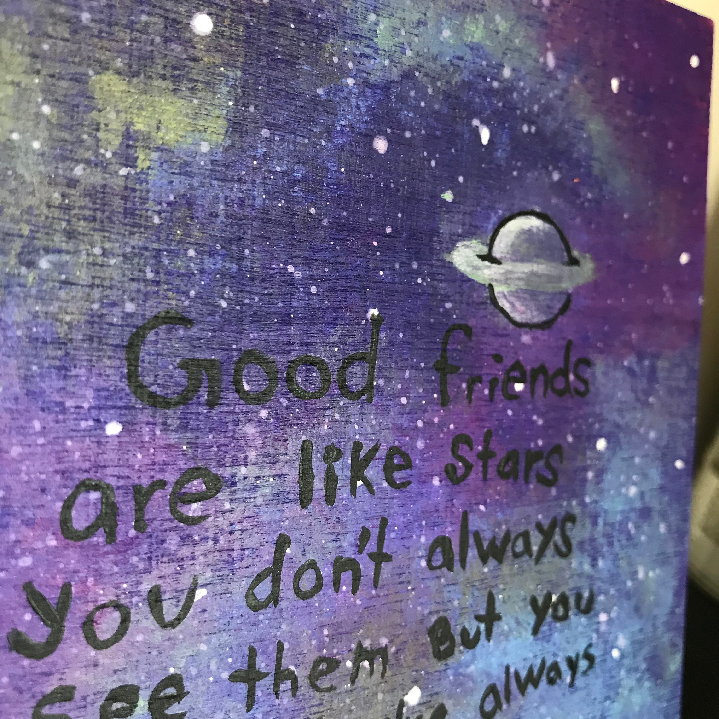 Galaxy Friendship Picture Frame Etsy