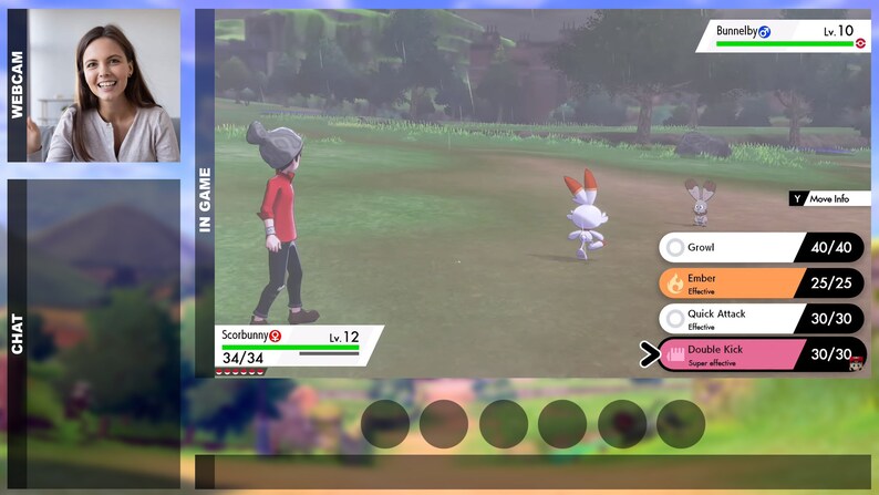 TWITCH Pokemon SWITCH Overlay | Etsy