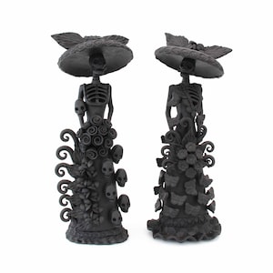 Las Hermanas Catrinas negras 30 cm. 12 in.