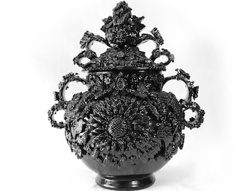 Traditionelle Bowle-Schüssel - Santa Fe de la Laguna - Wettkampfstück - 55 cm. - 22 Zoll. - Mexikanische Kunst