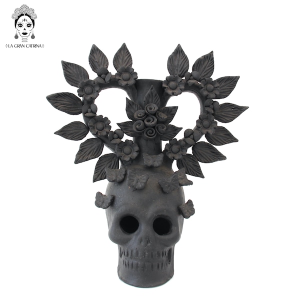 Day of the Dead Candleholder 29 cm. 12 in.