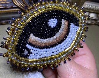Handmade brooch “eye”