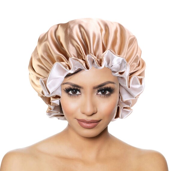 Satin bonnet top sleep cap