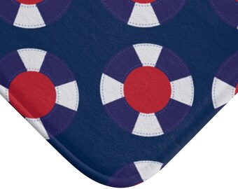 nautical changing mat