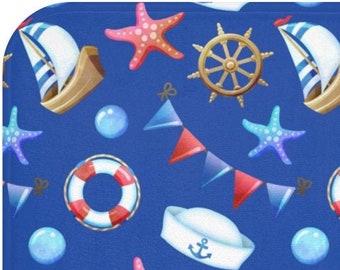 nautical changing mat