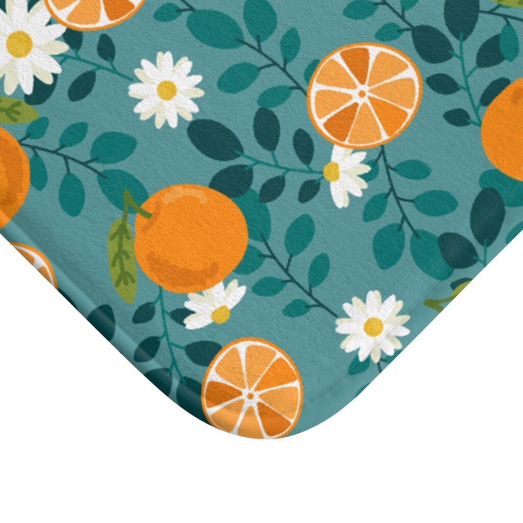 Orange Obstmatte Badematte Küchenmatte Bodenmatte | Etsy