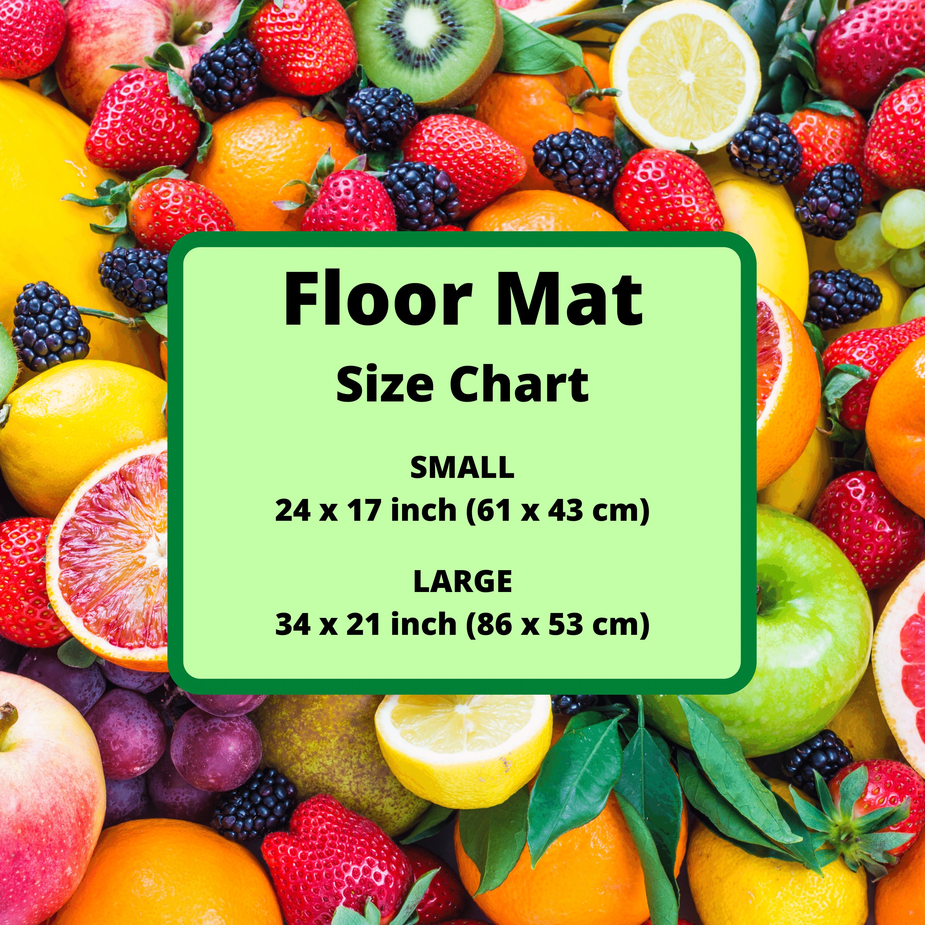 Orange Obstmatte Badematte Küchenmatte Bodenmatte | Etsy