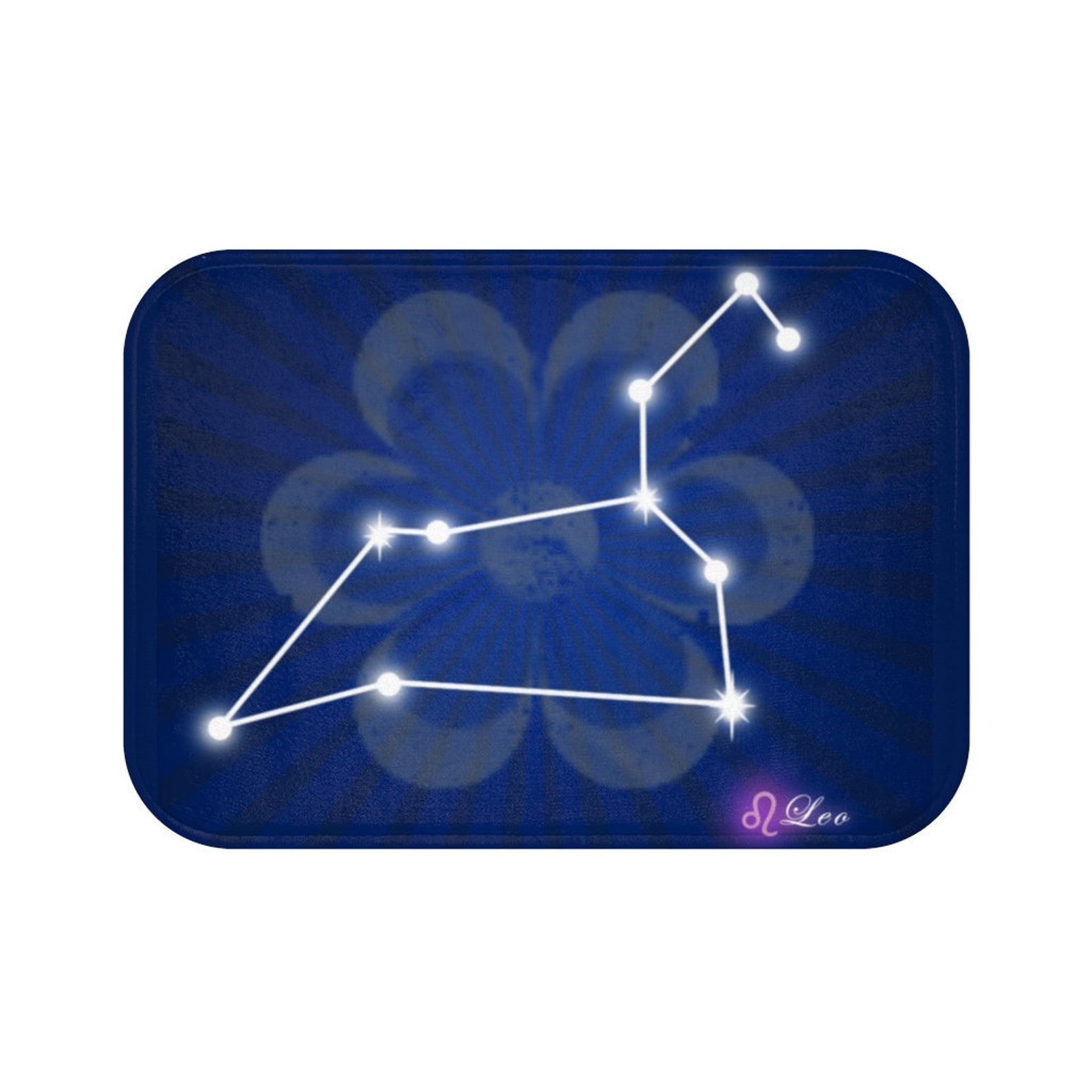 Leo Mat Zodiac Bath Mat Celestial Kitchen Mat Astrology Etsy
