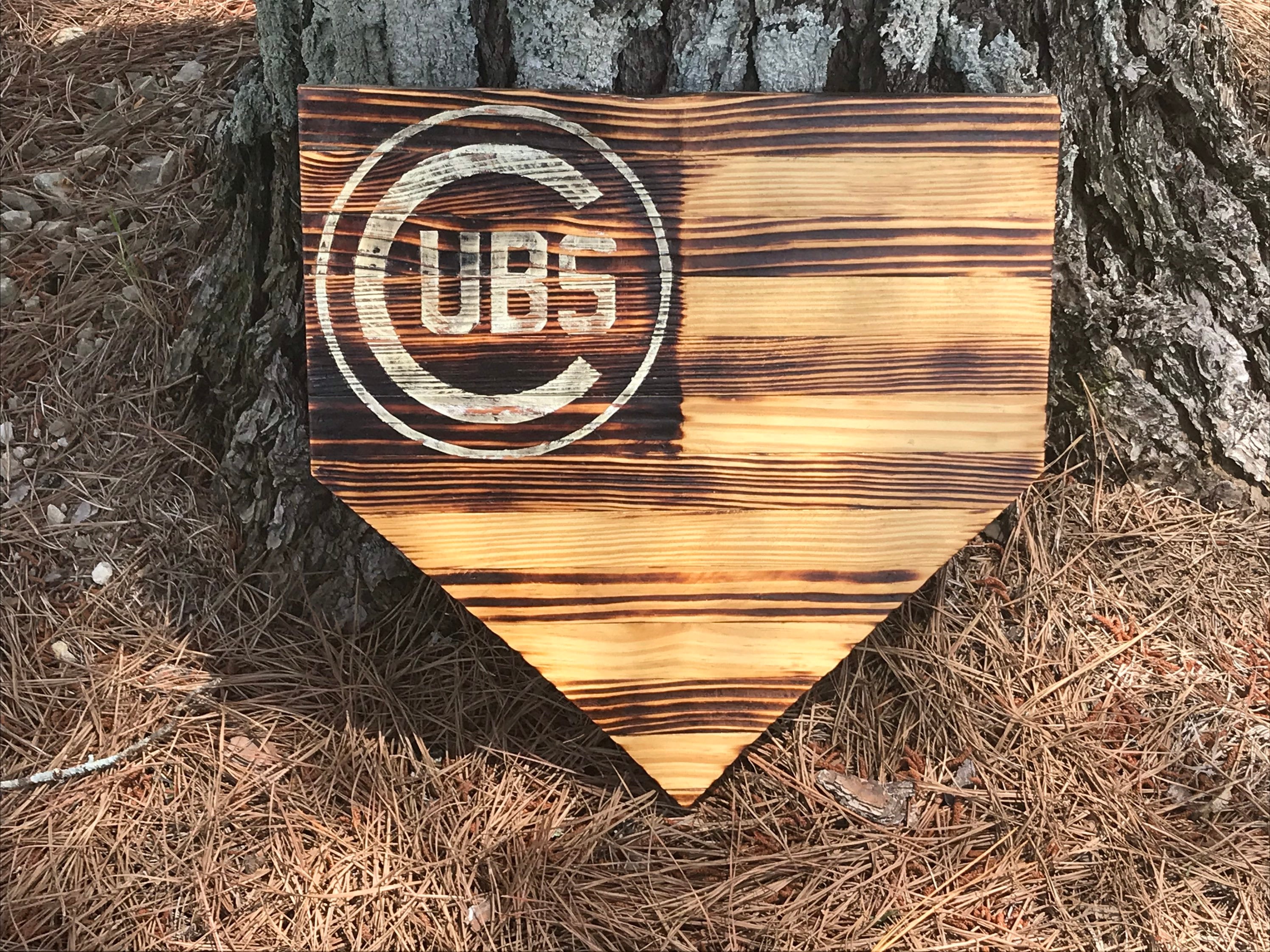 Baseball Team Home Plates/Flag Home Plates/Rustic Home Plates Etsy