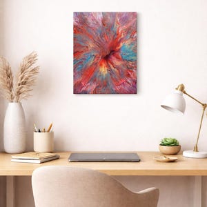 Orchid: An organic, abstract acrylic painting