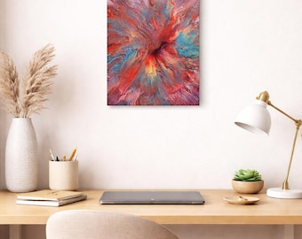 Orchid: An organic, abstract acrylic painting