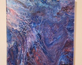 Tossed About:  Abstract Fluid Art Painting