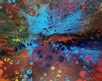 Supernova Garden: organic abstract art