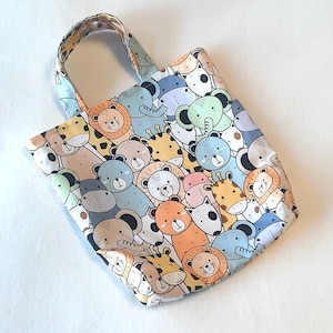 Kita Tasche, Kinderbeutel, Kindergartentasche, Bunte Tierkinder