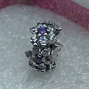 Pandora, “Forget Me Not” Spacer  Silver S925ALE,  Charm,  # 791834ACZ , S3-7