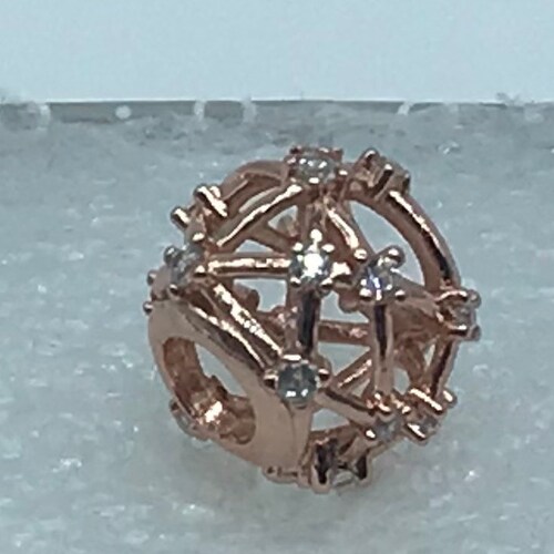Pandora Green Flower S925ALE Murano Glass Charm M11-5 | Etsy