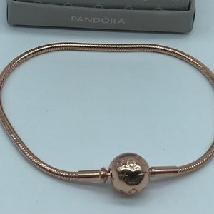 Pandora,” 6.9”/17CM Essence Rose Gold Snake Chain Bracelet  17CM/6.9 inches.....