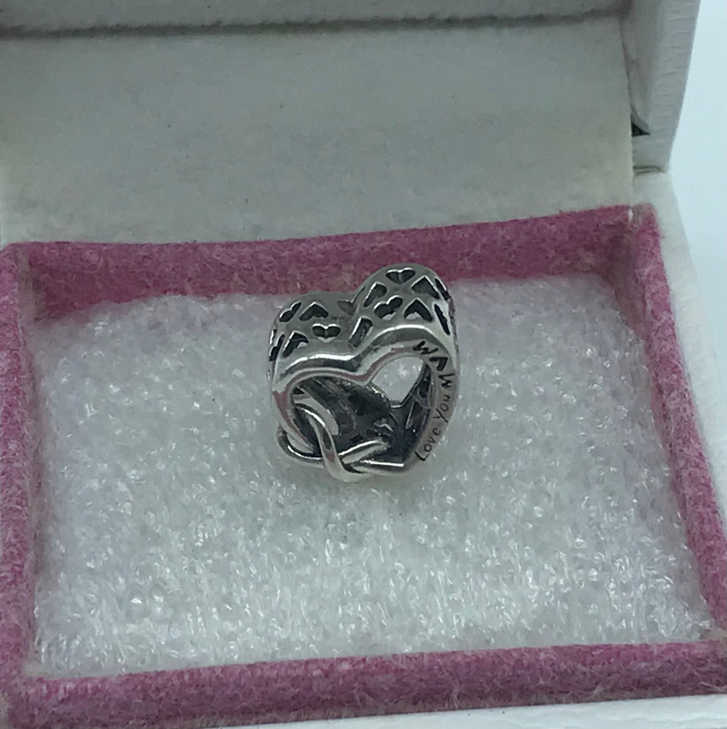 Pandora love You Mom Heart Silver Charm - Etsy Australia