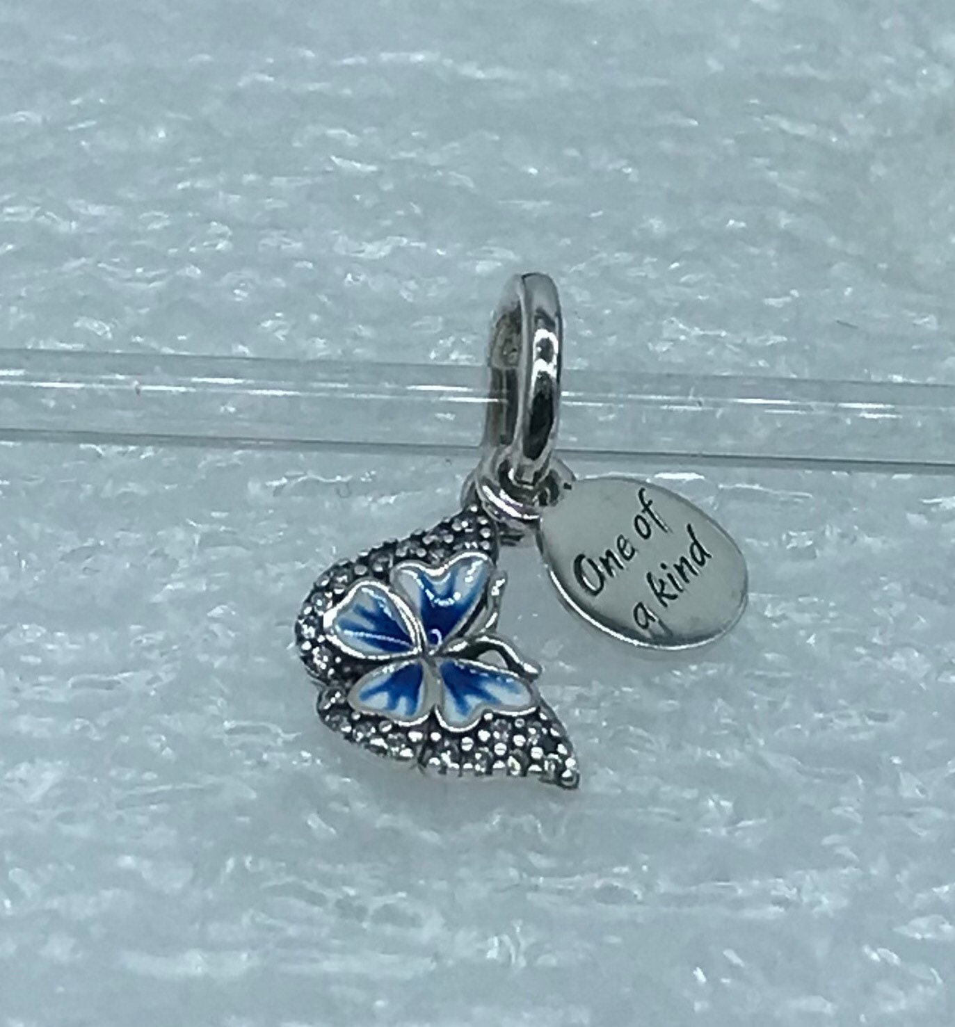 Atomisk ingeniør rygte Pandora Blue Butterfly & Quote Double Dangle Pendant - Etsy New Zealand