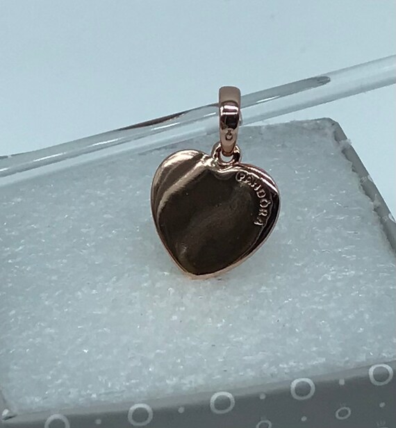 Charm colgante Pandora Rose Corazon brillante mate Ale R 387926 B37 8 Etsy Espana