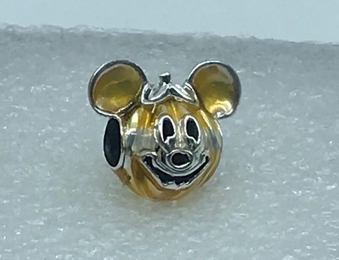 Pandora Dis*ney ,”mickey Mouse Pumpkin S925ALE Silver Halloween Charm ...