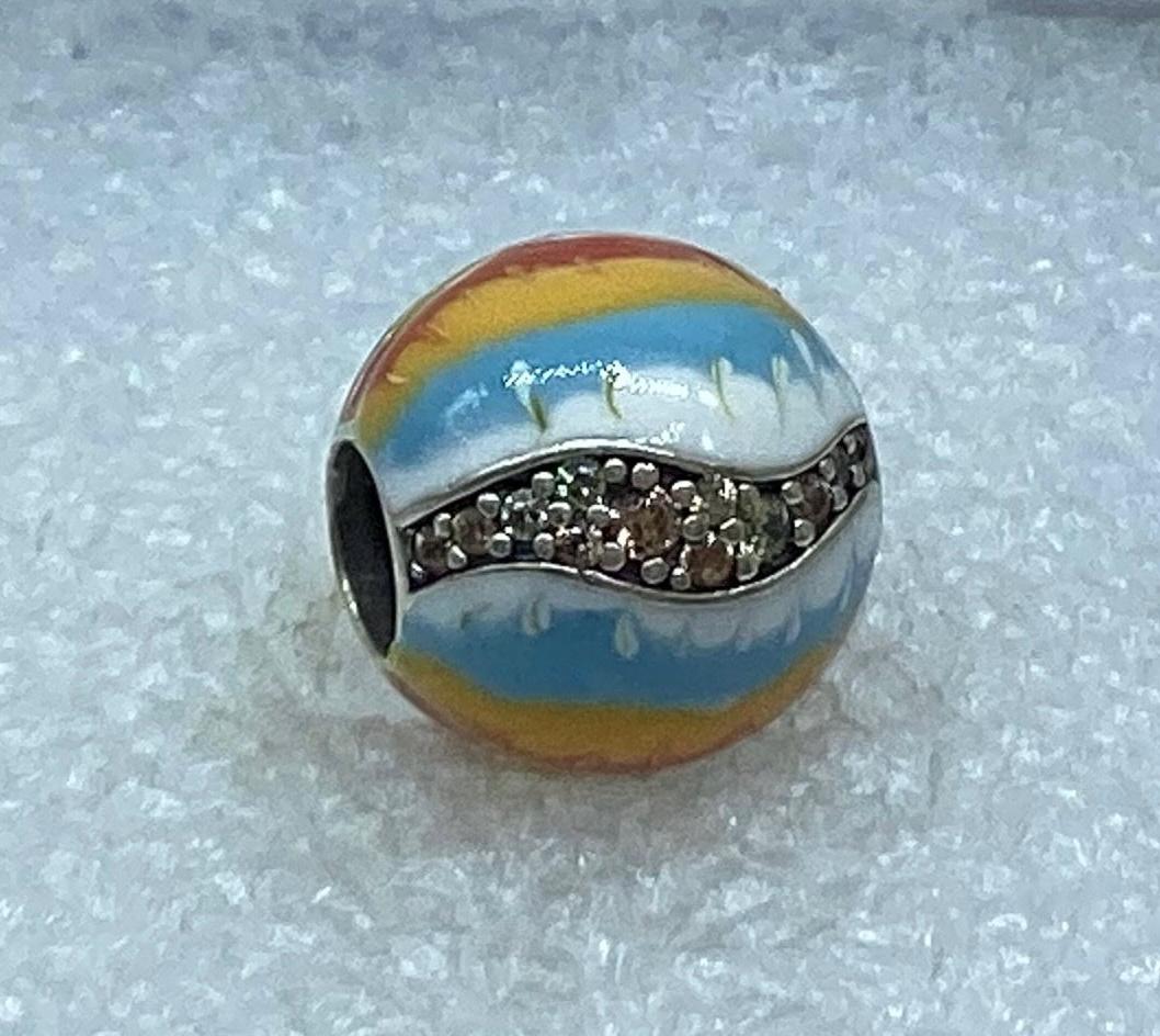 Pandora,sparkling Jupiter Planet Silver Charm, S925ALE A9-8