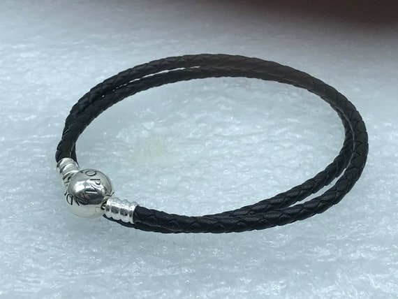 Personalized Mens Leather Bracelet, Custom Engraved Name Bracelet for Him,  Sterling Silver Beads Bracelet, Christmas Gift From Daughter - Etsy