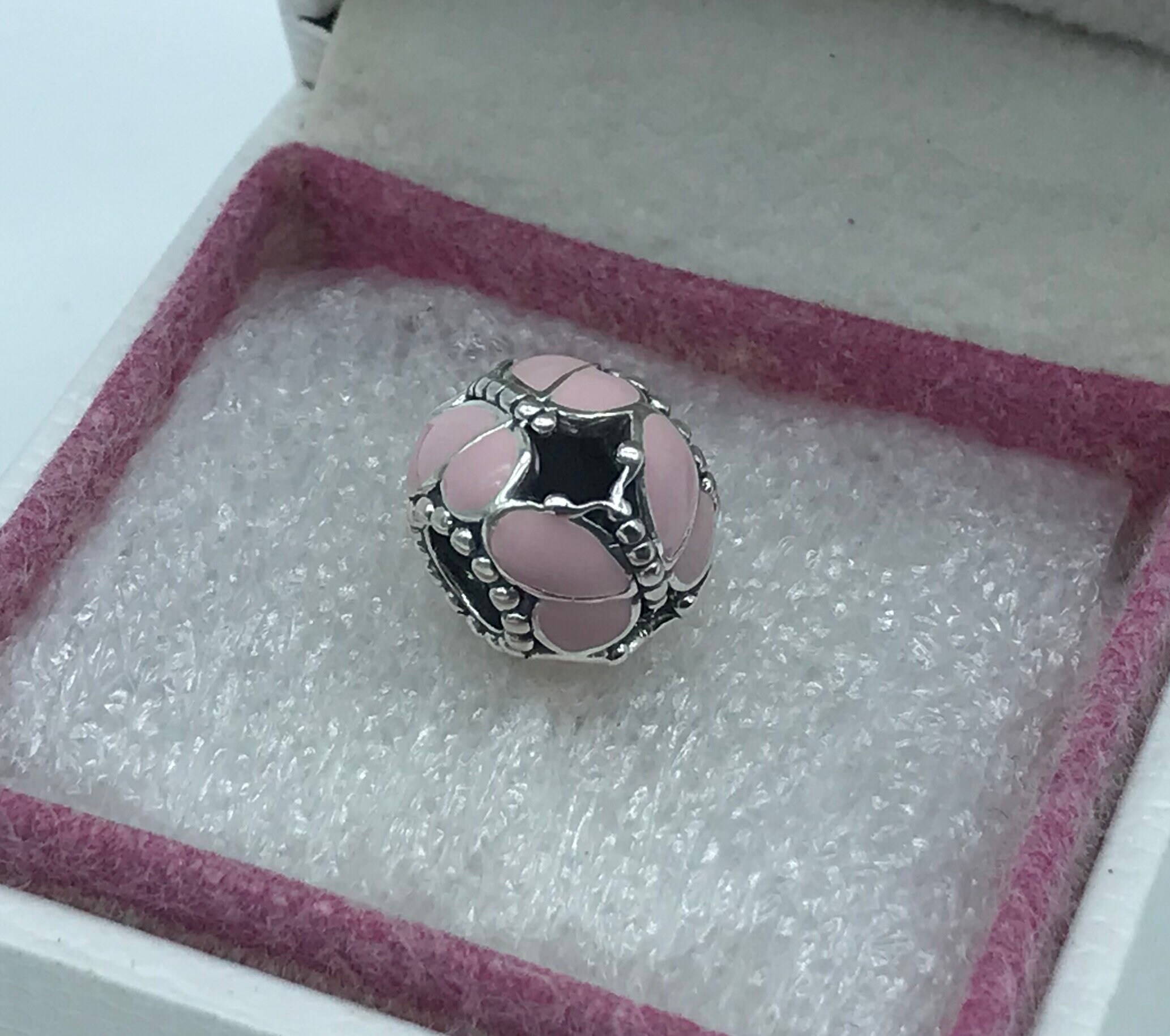 Pandora pink Butterflies Enamel Silver S925ALE Charm 797855en160