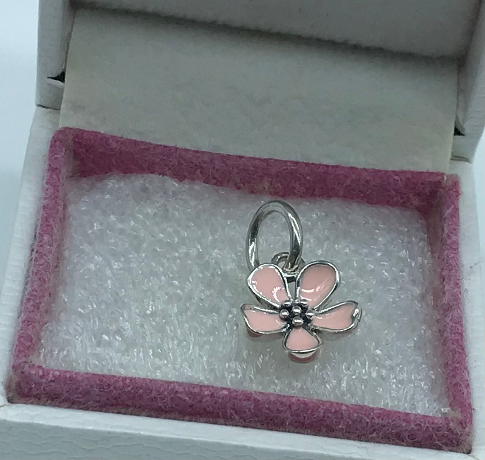 New Authentic Pandora Enamel Beads Charms Pink Cherry
