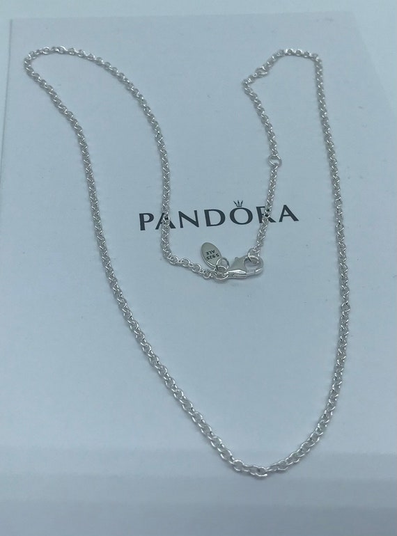 Pandora 18 IN. 45CM Sterling Silver Basic Necklace S925ALE 45CM 18 Inches. Etsy Norway