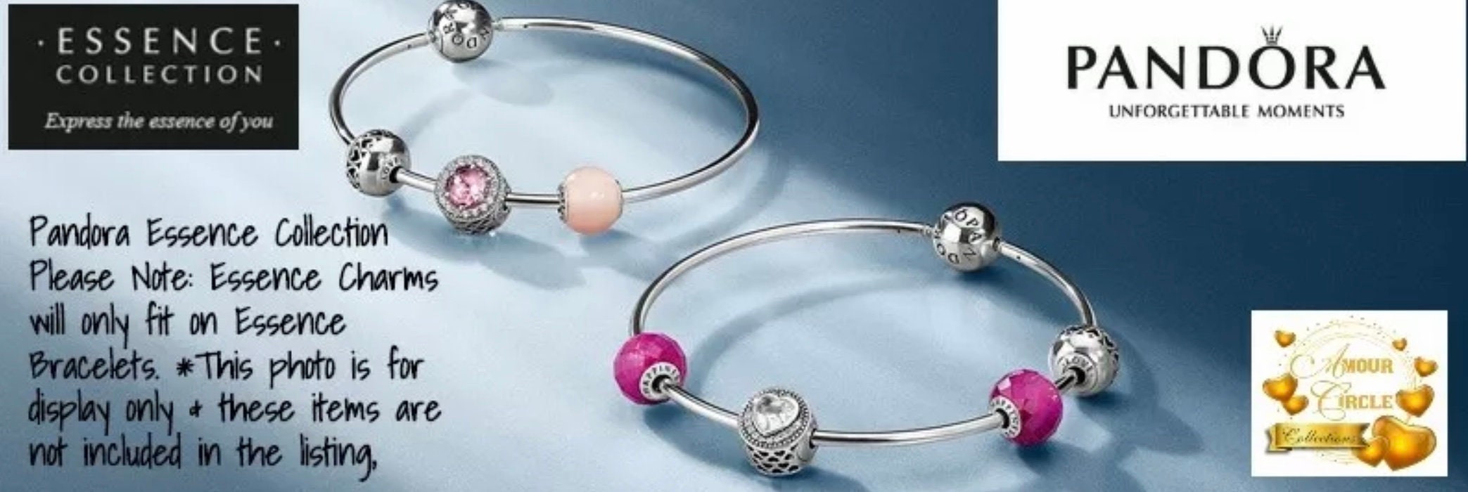 Pandora essence bangle charms sale