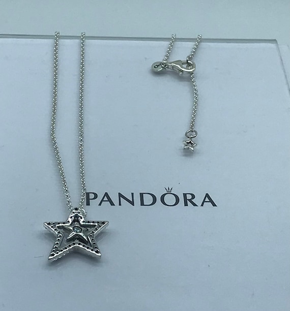 New Authentic Pandora S925 Silver Necklace Celebration Stars 396375cz-70cm  - Etsy India