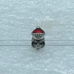 Snowman Red Winter Hat Penguin Charm Authentic S925 Sterling
