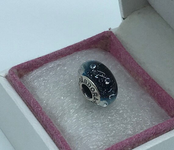 Pandora, midnight Effervescence Murano Glass Charm S925ALE 