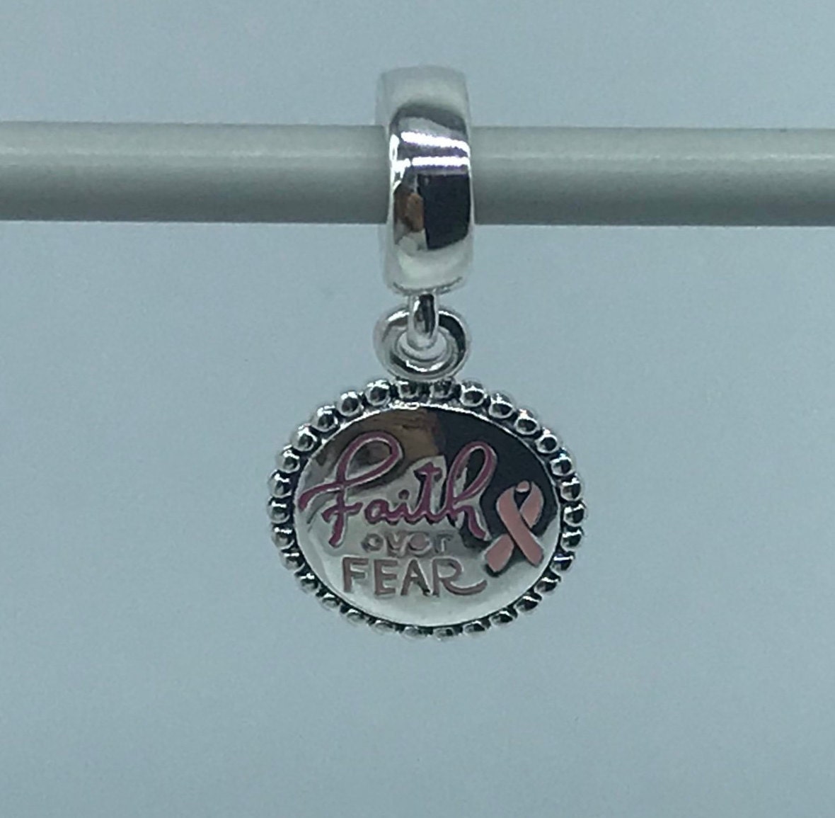 Pandora Faith Over Fear S925ALE Dangle Pendant Charm Etsy